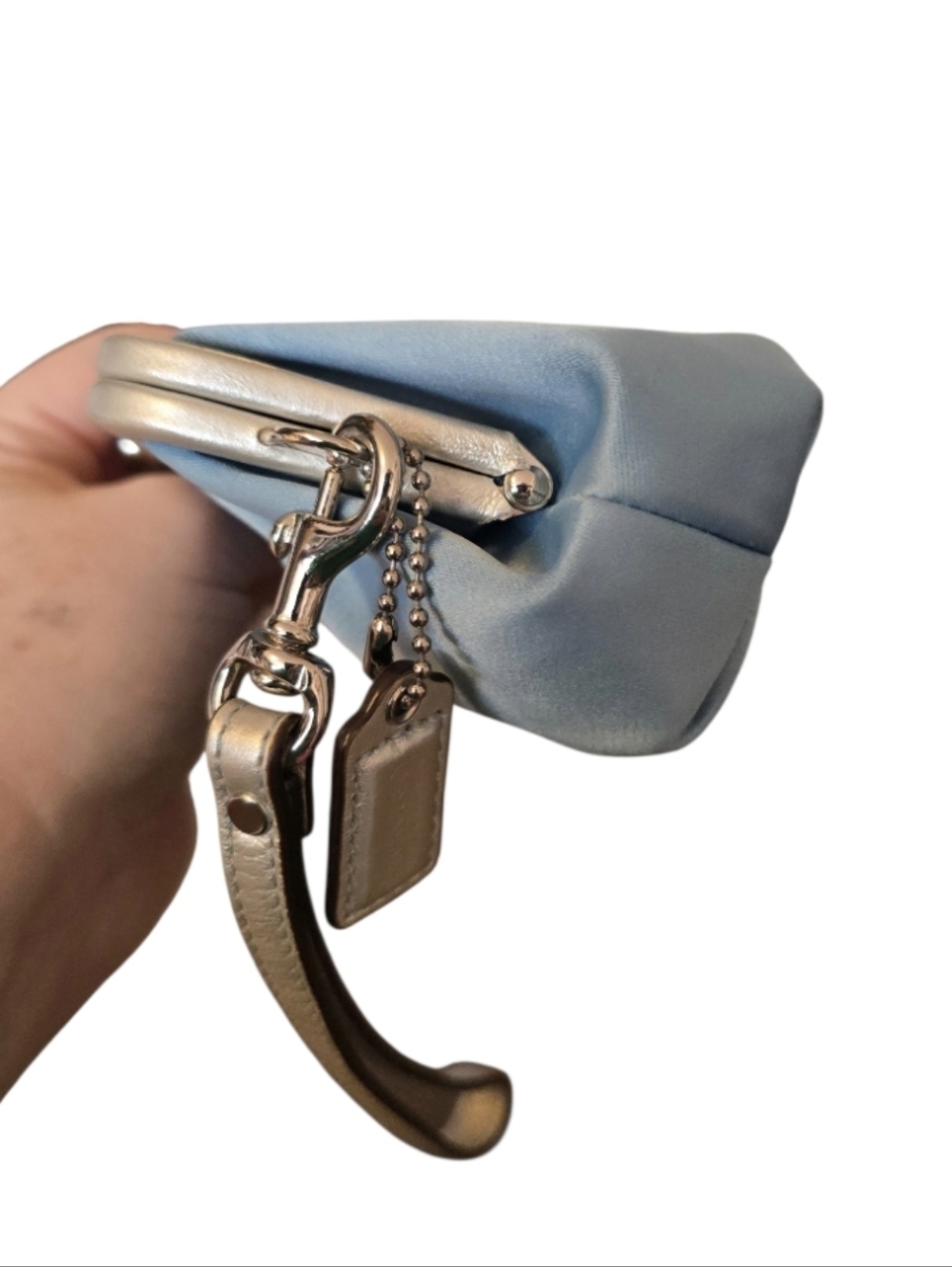 Coach Vintage Satin Kisslock Wrislet In EUC - Picture 7 of 10